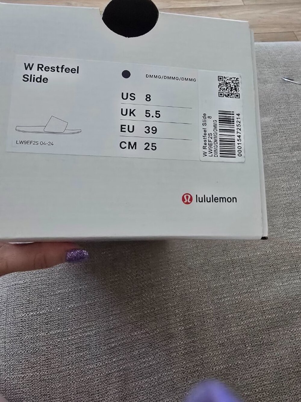 Lululemon Womens Restfeel Slide Dramatic Magenta Size 8 NWB - Picture 4 of 4